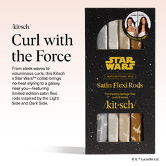 Kitsch Star Wars satin heatless curler bendable rods close-up show flexible design