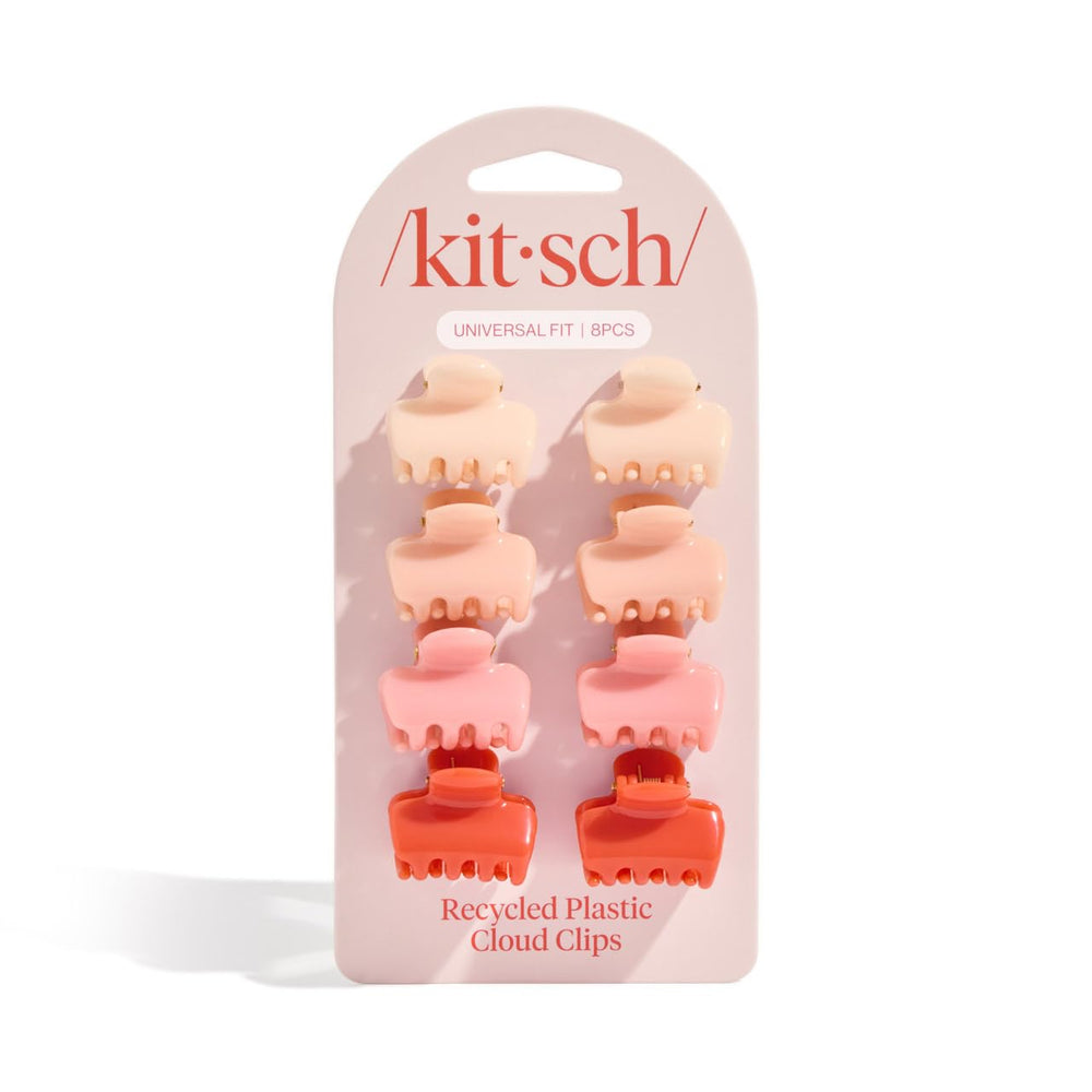 Kitsch half-up styling with mini clip for versatile everyday looks.