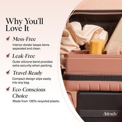 Kitsch terracotta Travel Soap Case highlights eco-friendly recycled-plastic build for daily use.