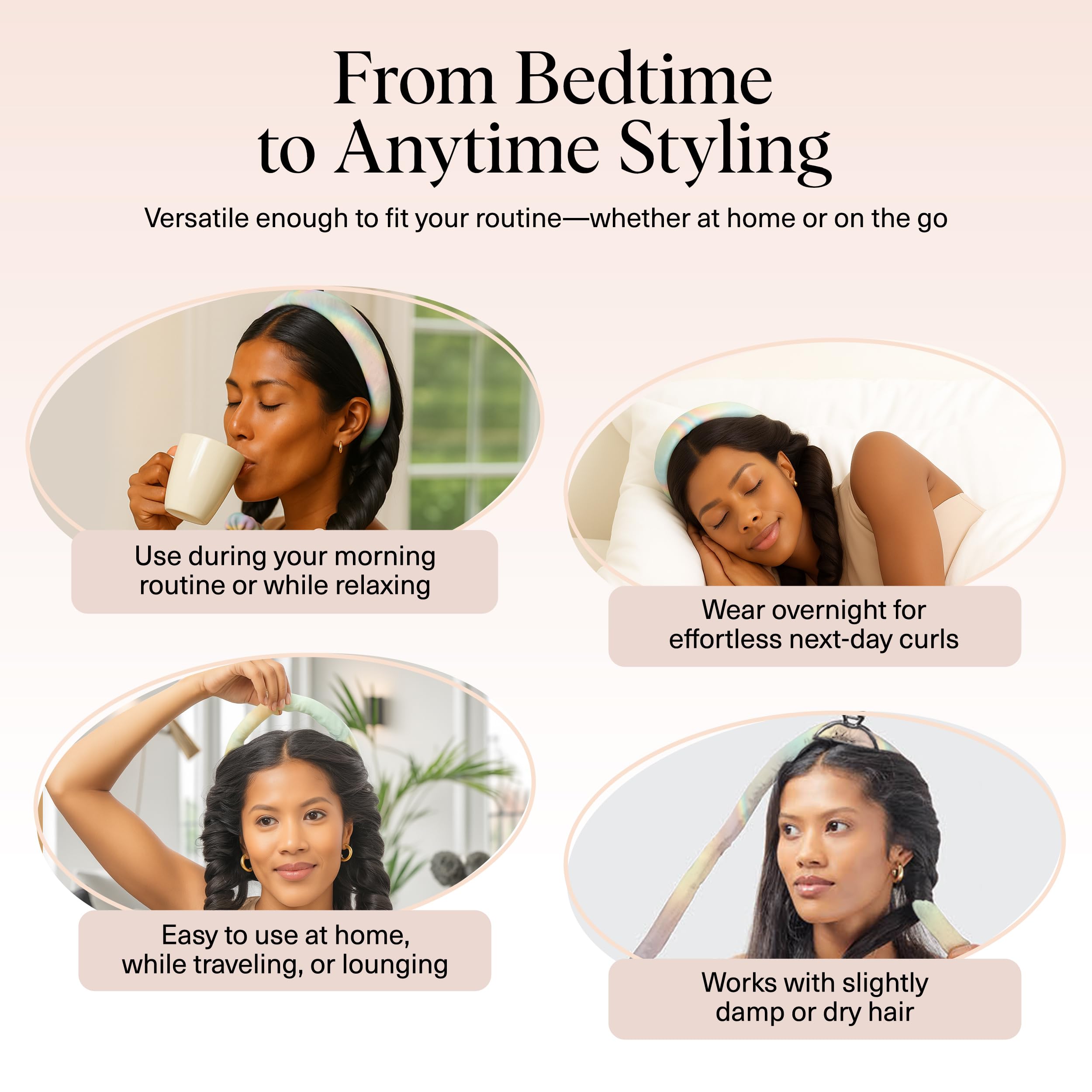 Kitsch travel-friendly heatless curler kit for on-the-go styling