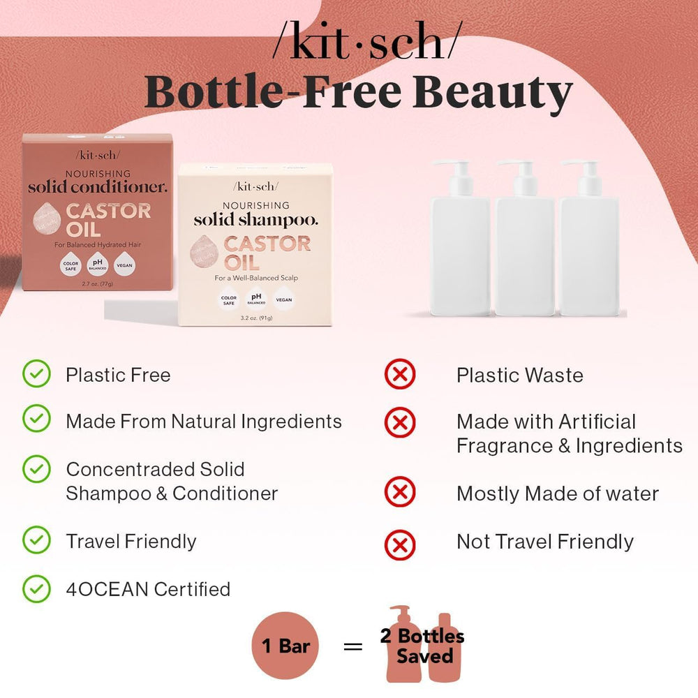 Kitsch Travel-friendly solid bar duo ready for on-the-go routines