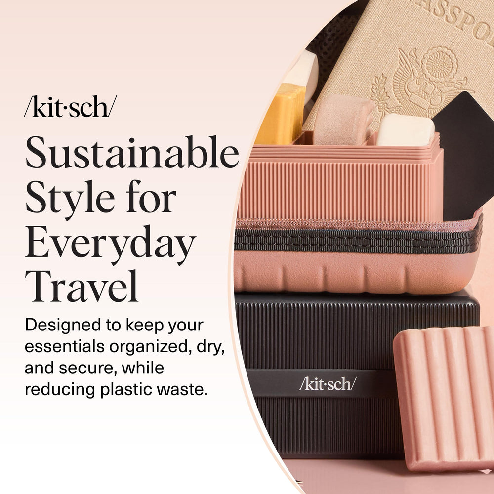 Kitsch travel soap case gift-ready packaging appeals to eco-conscious travelers.