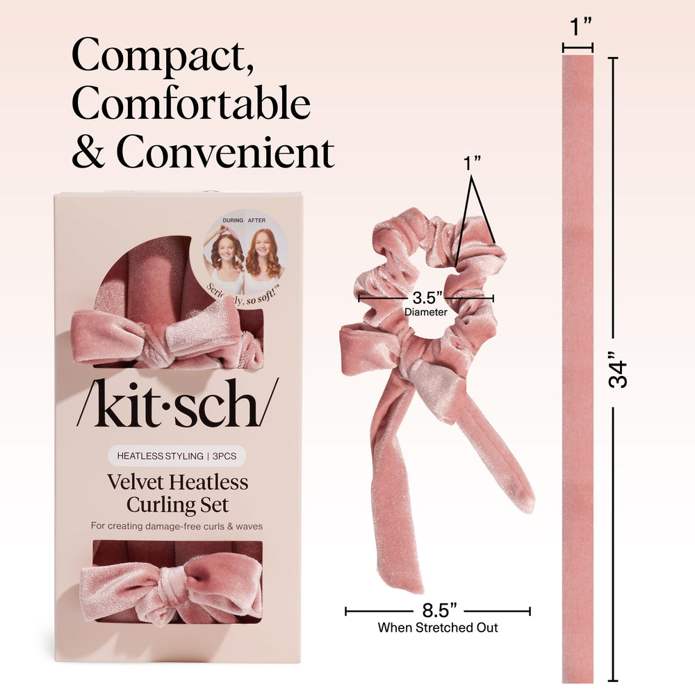 Kitsch velvet rod closeup highlighting crease-free grip.
