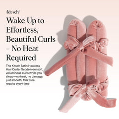 Kitsch velvet scrunchies pair securing hair for sleep.