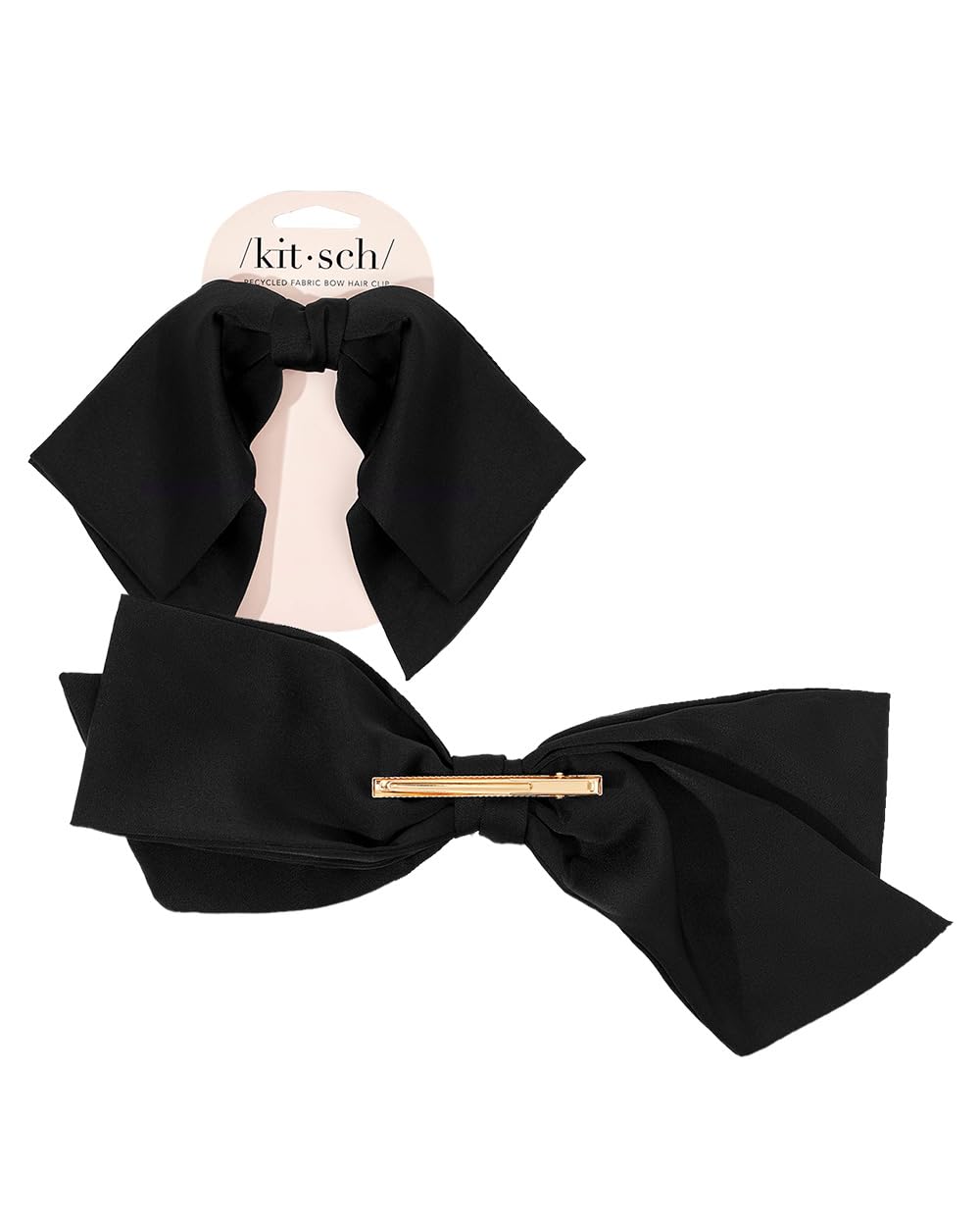 Kitsch versatile hair bow with black color pairs with multiple outfits