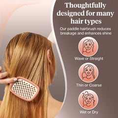 Kitsch wet-hair-use detangler shown for easy shower-ready styling