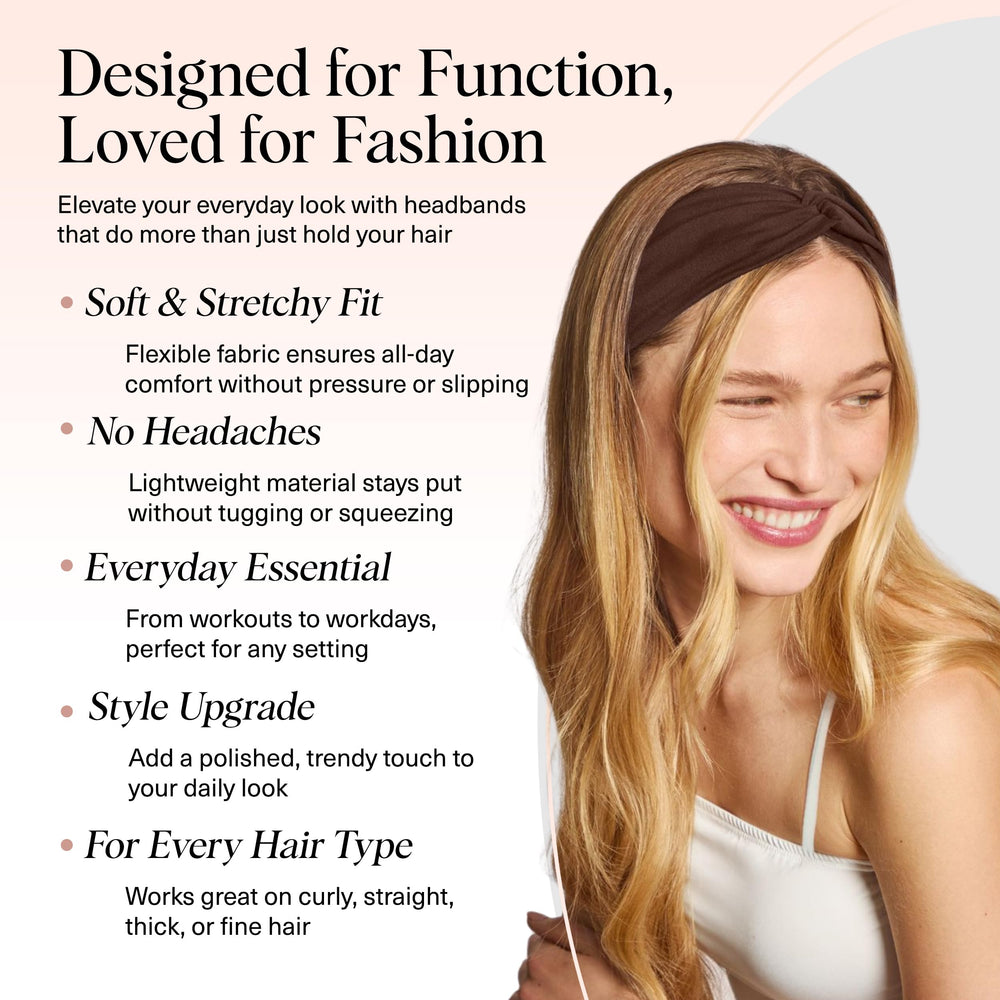 Kitsch women's headband used in yoga to keep hair neatly in place.