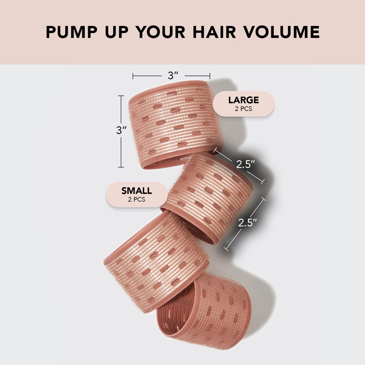 Kitsch XL Ceramic Thermal Rollers in use creating voluminous waves with root lift.