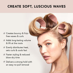 Kitsch XL Ceramic Thermal Rollers terracotta packaging highlights travel-friendly design.