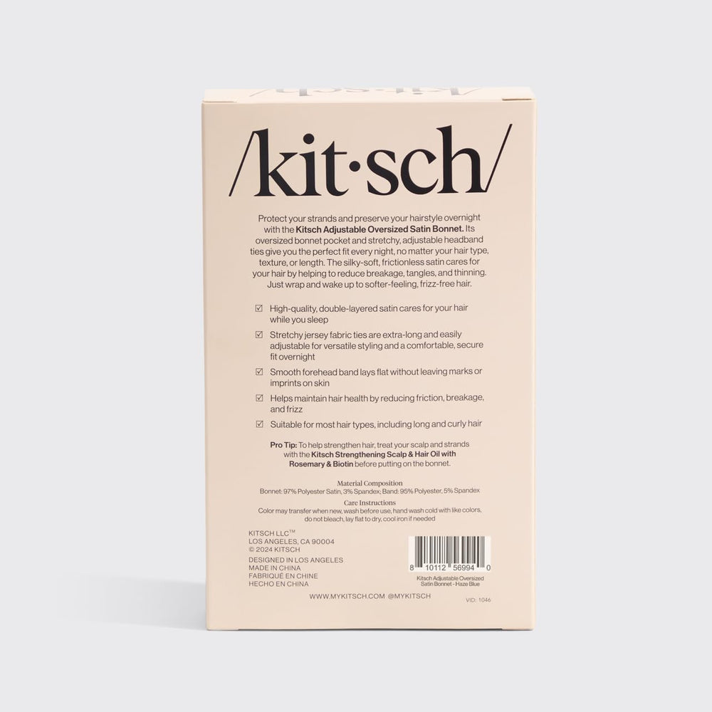 Kitsch XL satin bonnet gift-ready packaging makes a thoughtful self-care gift.
