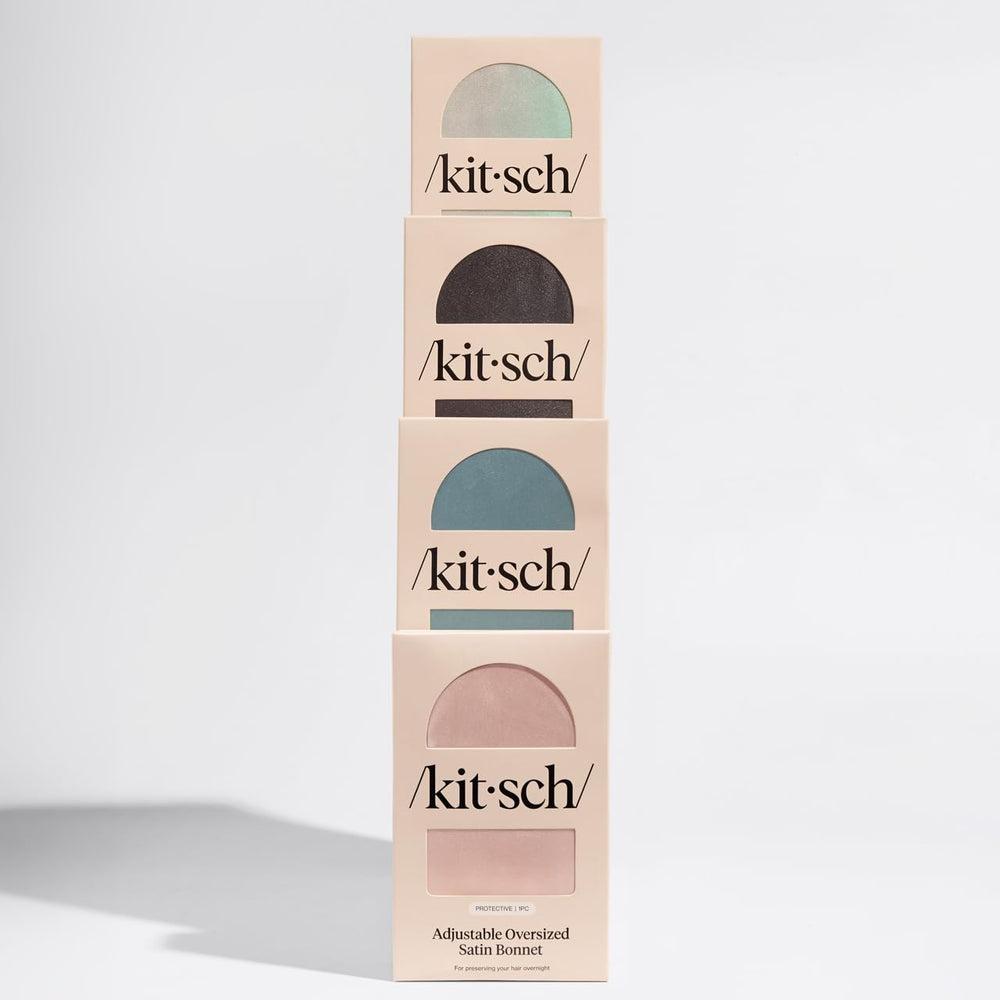 Kitsch XL satin bonnet soft-comfort elevates nightly routine with luxurious feel.