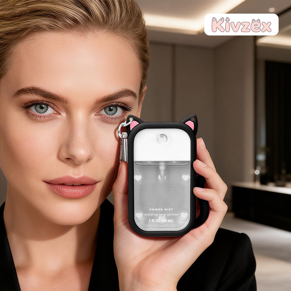 Kivzex cat silicone case for Touchland Glow Mist keeps your 30ml bottle stylishly protected