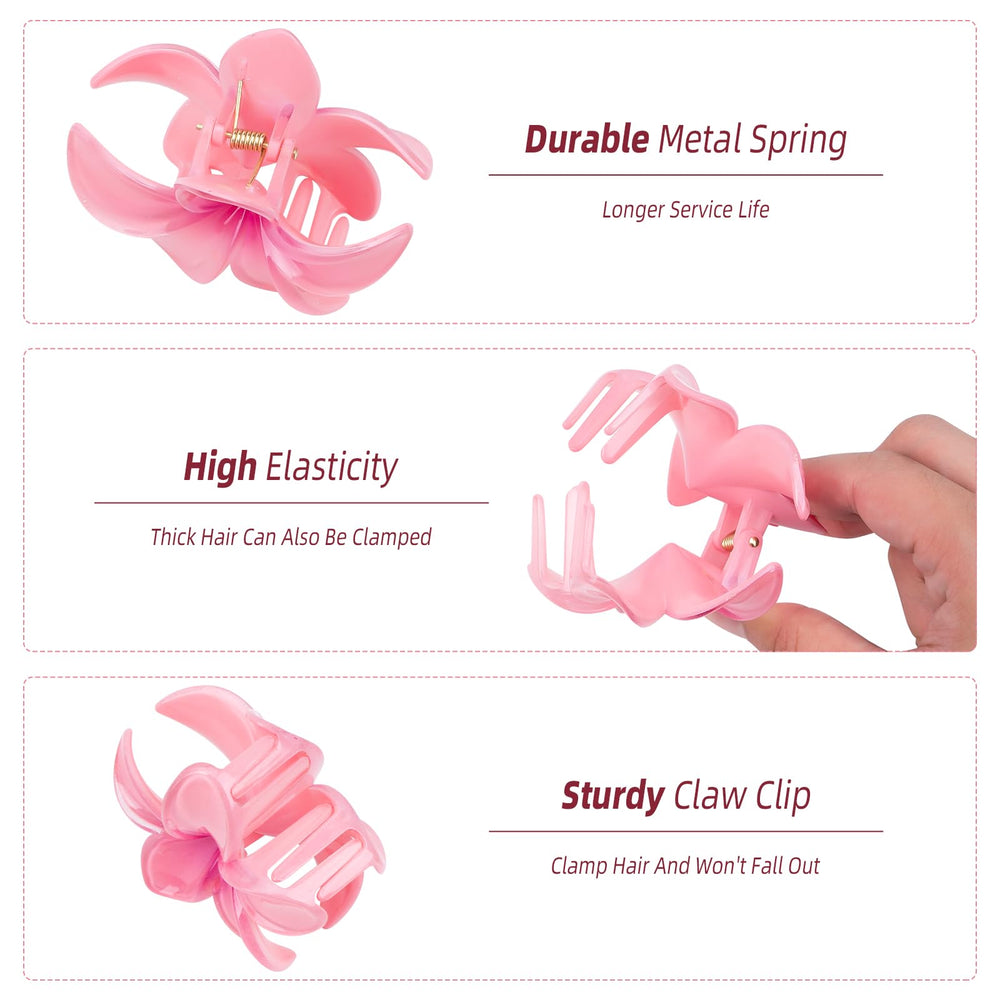 Kivzex Hawaiian Flower Hair Claw in blue delivers reliable hold for active occasions