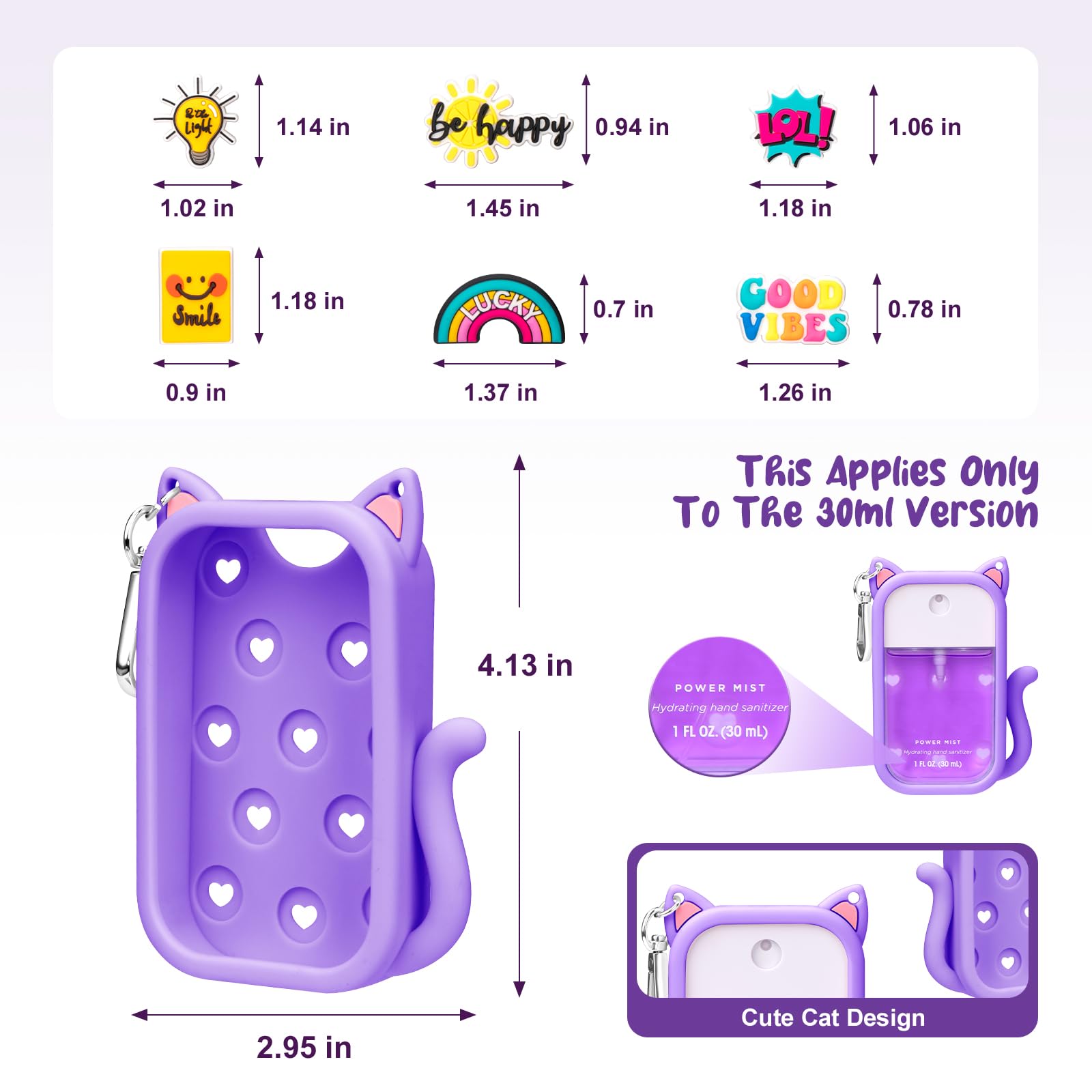 Kivzex silicone keychain attachment, clip-ready for backpacks and bags