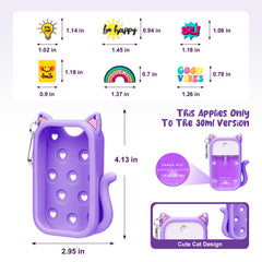 Kivzex silicone keychain attachment, clip-ready for backpacks and bags