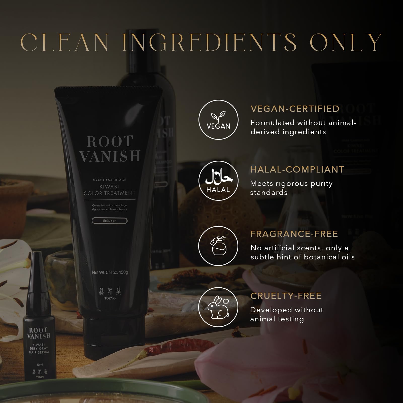 KIWABI color-treatment glaze option demonstrates refreshing gloss between salon visits.