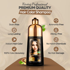Kiwinz Professional application scene illustrating quick grey hair coverage in minutes