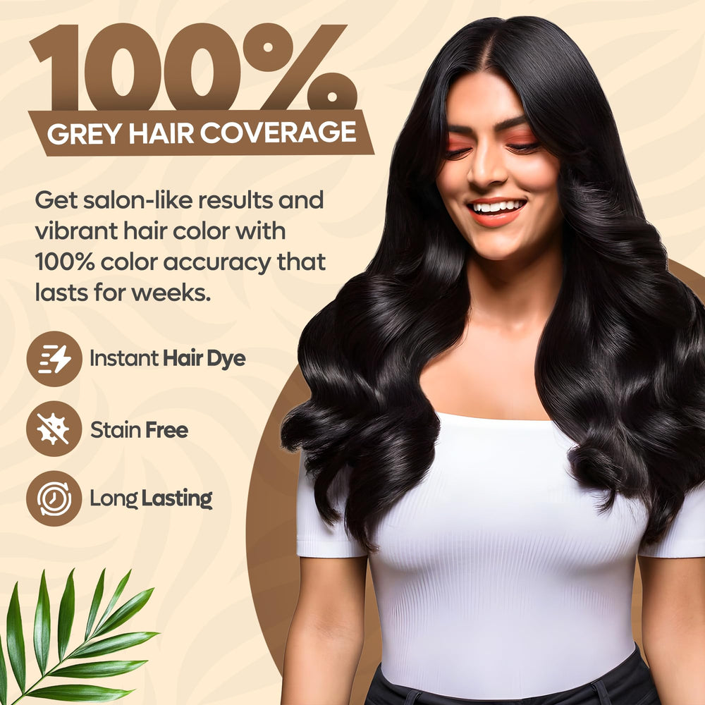 Kiwinz Professional Hair Color Shampoo quick-gray-coverage delivers instant results.