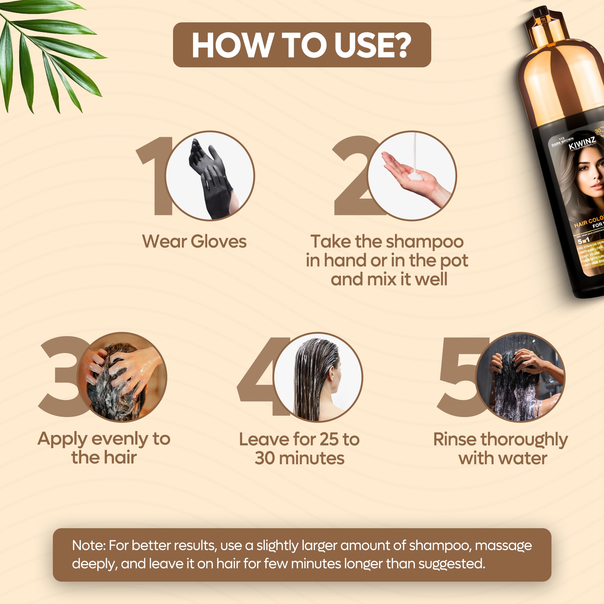 Kiwinz Professional prevents staining on skin with proper application