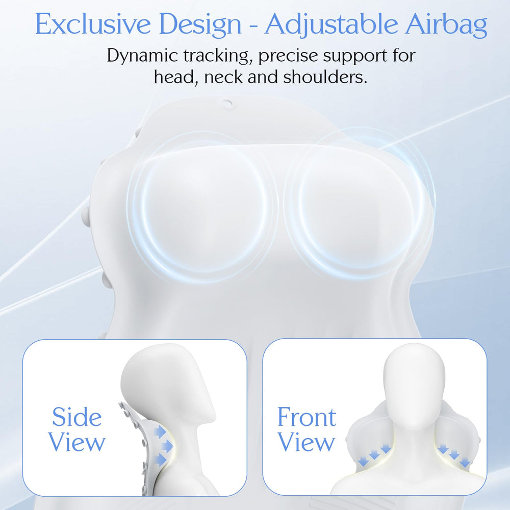 kixcvdm silicone bath pillow with 4D airbag inflation for adjustable comfort