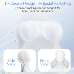 kixcvdm silicone bath pillow with 4D airbag inflation for adjustable comfort