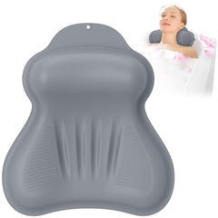 kixcvdm silicone bath pillow 4d airbag offers adjustable head support for restful soaks