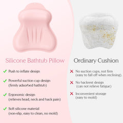Kixcvdm bath pillow is easy to clean and quick-dry with hanging holes