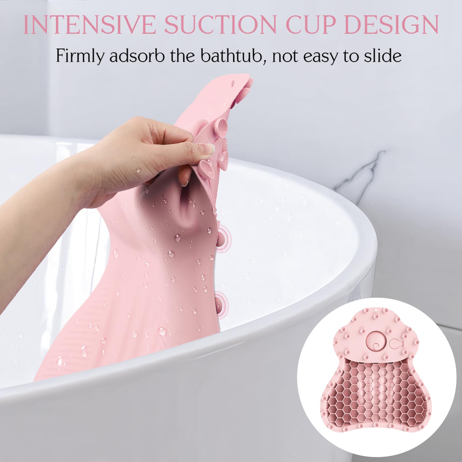 Kixcvdm bath pillow enhances relaxation during reading or sipping a drink in tub