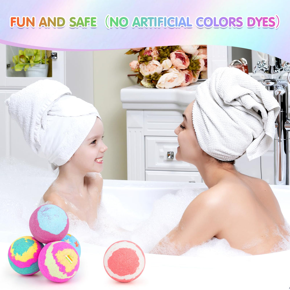 KIYTARBOO bath-time spa scene with colorful fizz and foam.