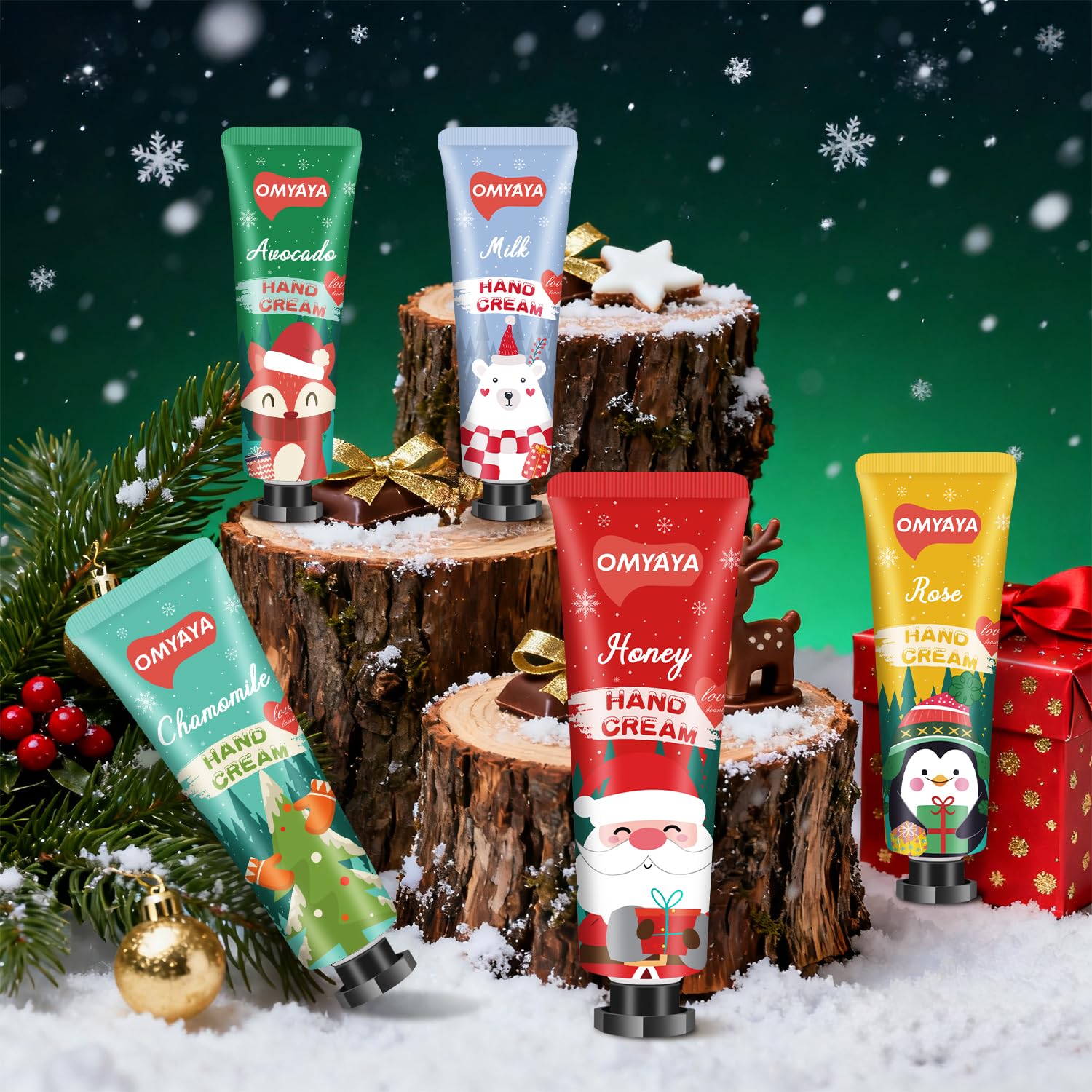 KIYTARBOO bulk holiday hand cream set suited for sharing and office gifting