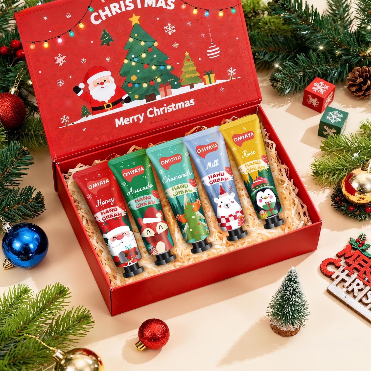 KIYTARBOO gift-boxed Christmas hand cream set for coworkers and loved ones