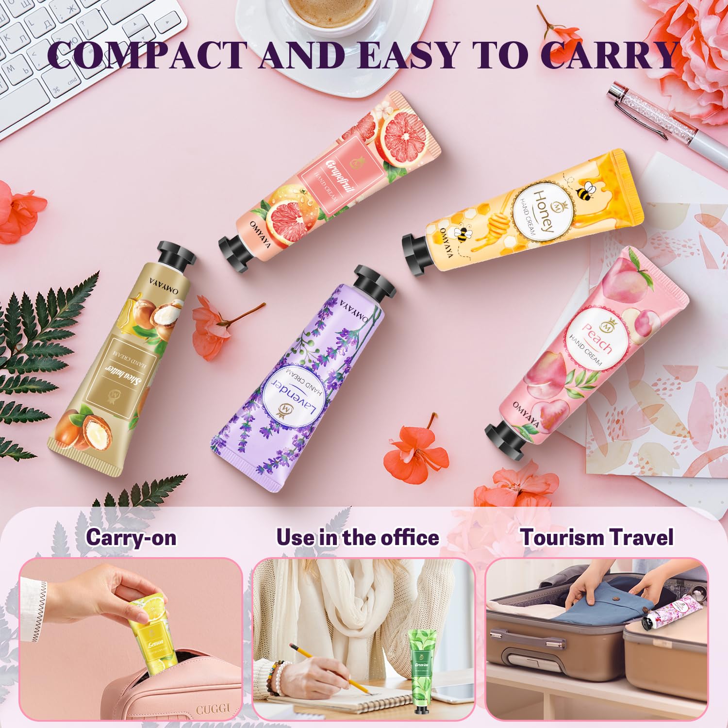 KIYTARBOO rose hand cream highlighting floral scent and silky-smooth hands.
