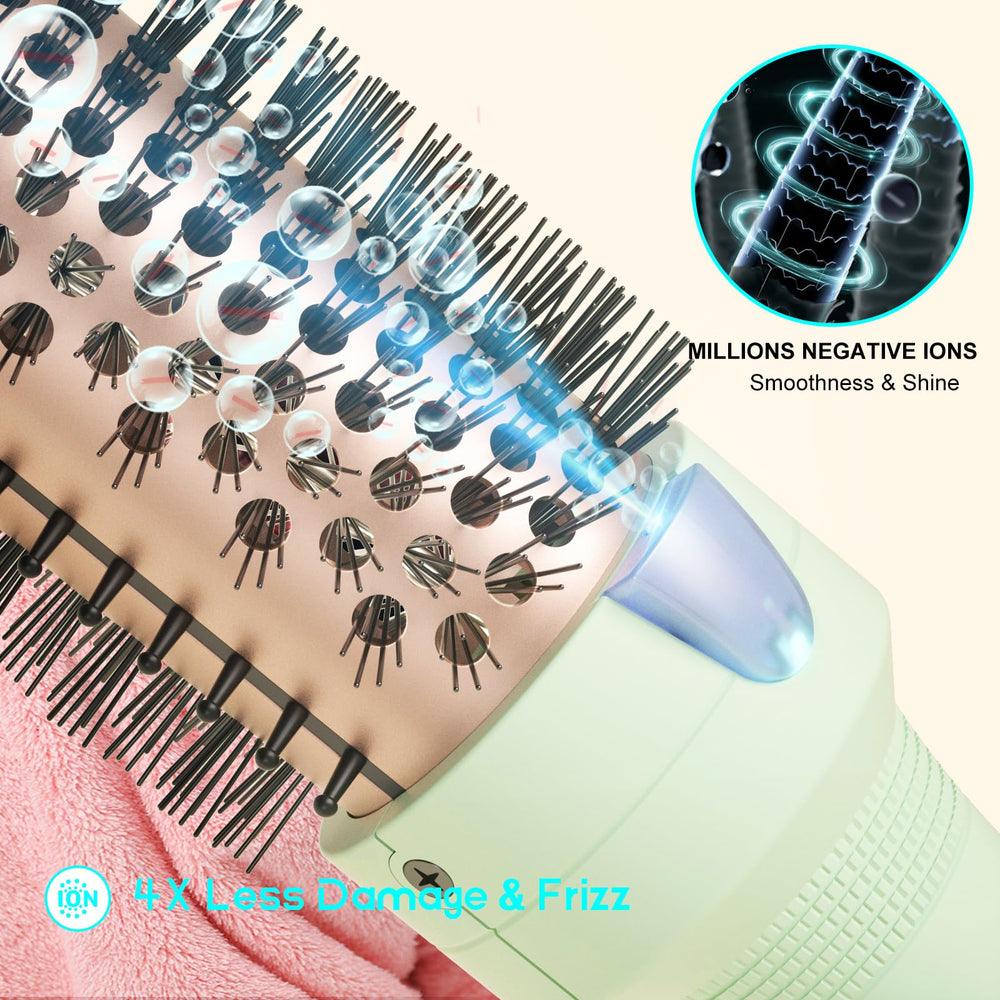 KK Thermal Brush speeds up styling with quick, even heat for faster curls.