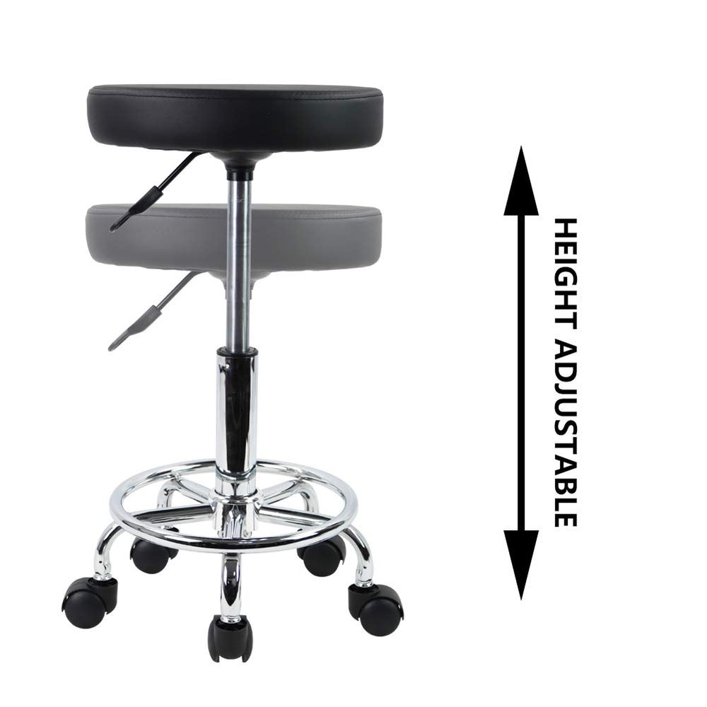 KKTONER barbershop stool in use in a salon setting