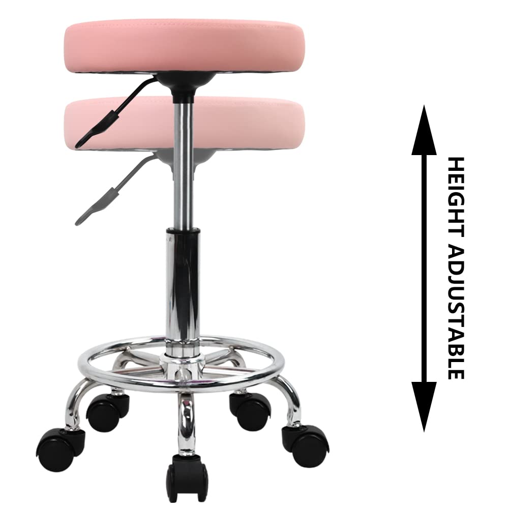 KKTONER pink stool easy assembly in about 10 minutes
