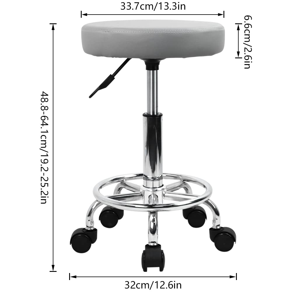 KKTONER round stool foot rest detail emphasizing ergonomic support during tasks