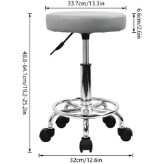 KKTONER round stool foot rest detail emphasizing ergonomic support during tasks
