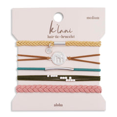 klani aloha-bracelet-hair-tie-ensemble shows jewelry-like style with secure hold