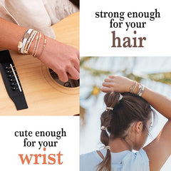 K'lani Rise worn as a bracelet on the wrist shows style and hair-friendliness.