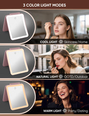 Klarh rechargeable mirror with built-in 2700mAh battery for wireless use