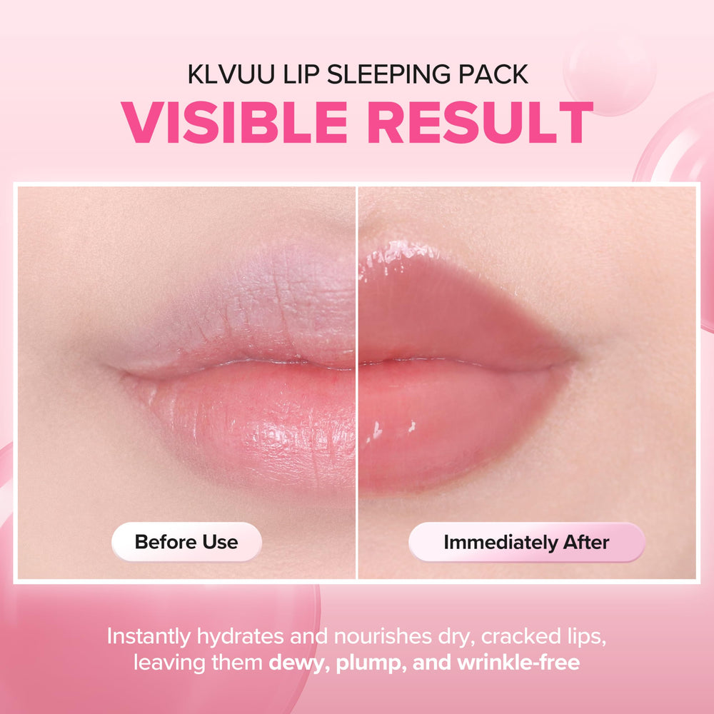 Klavuu Lip Mask Sleeping Pack result: soft lips after overnight use