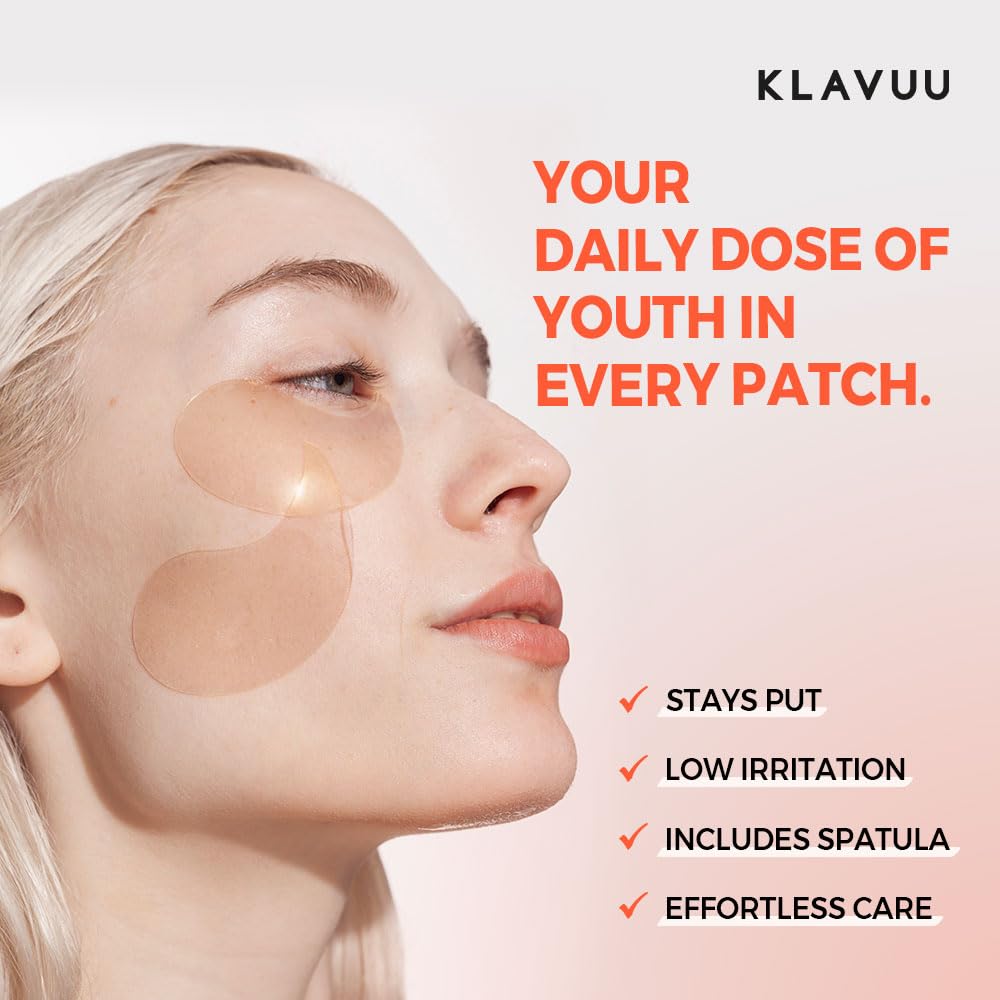 KLAVUU Vegan Collagen Eye Patches-travel-friendly-pack signals on-the-go convenience