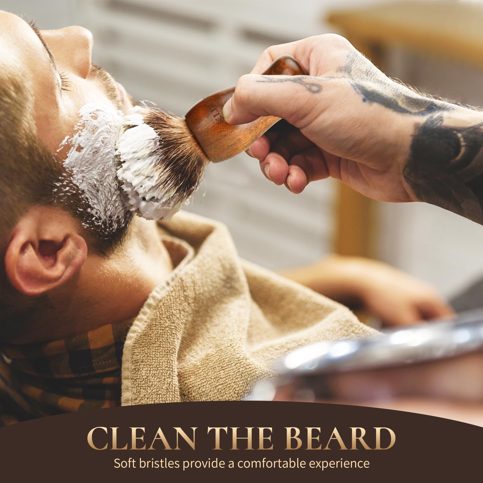 KLDKUST nylon hair neck duster ideal after haircuts for quick cleanup.