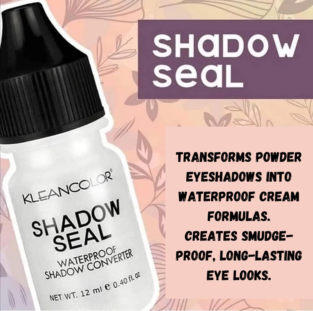 Kleancolor Shadow Seal dry-clear finish creates a light, comfortable eyelid feel.