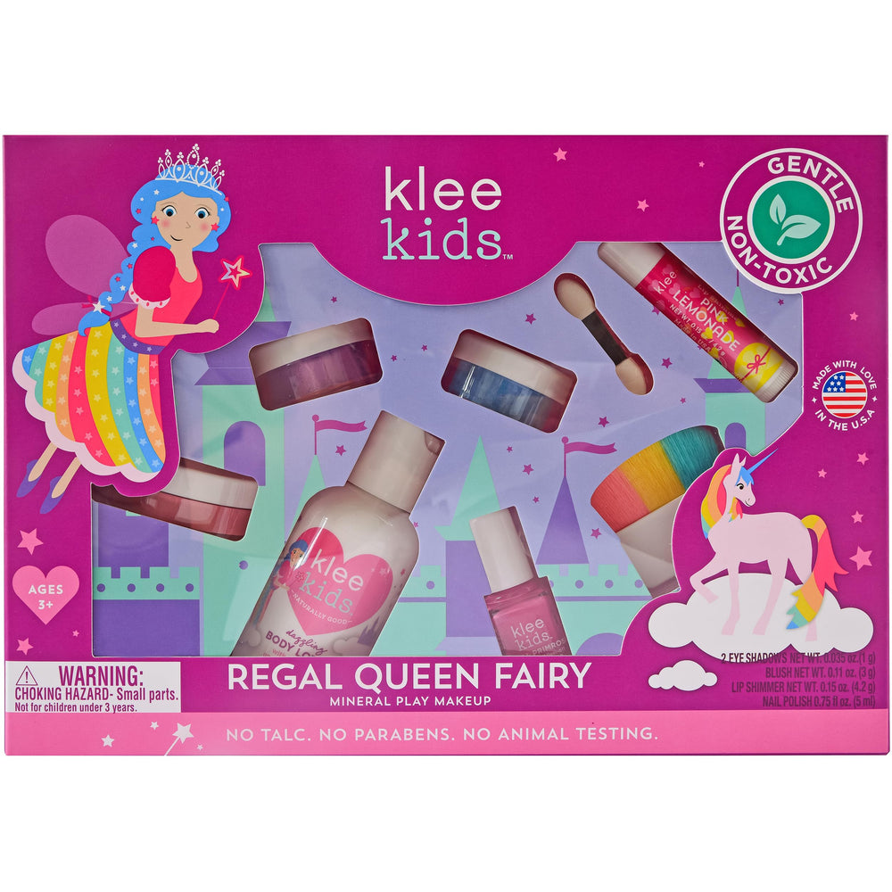 Klee Naturals Empress Violet eye shadow delivers gentle mineral color for safe pretend play.