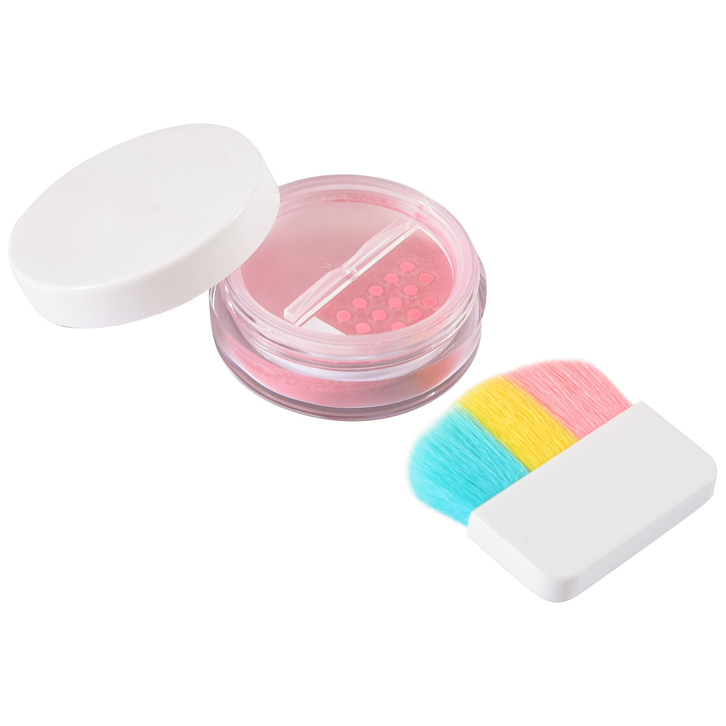 Klee Naturals Majestic Sparkles blush adds rosy mineral color for gentle cheeks.