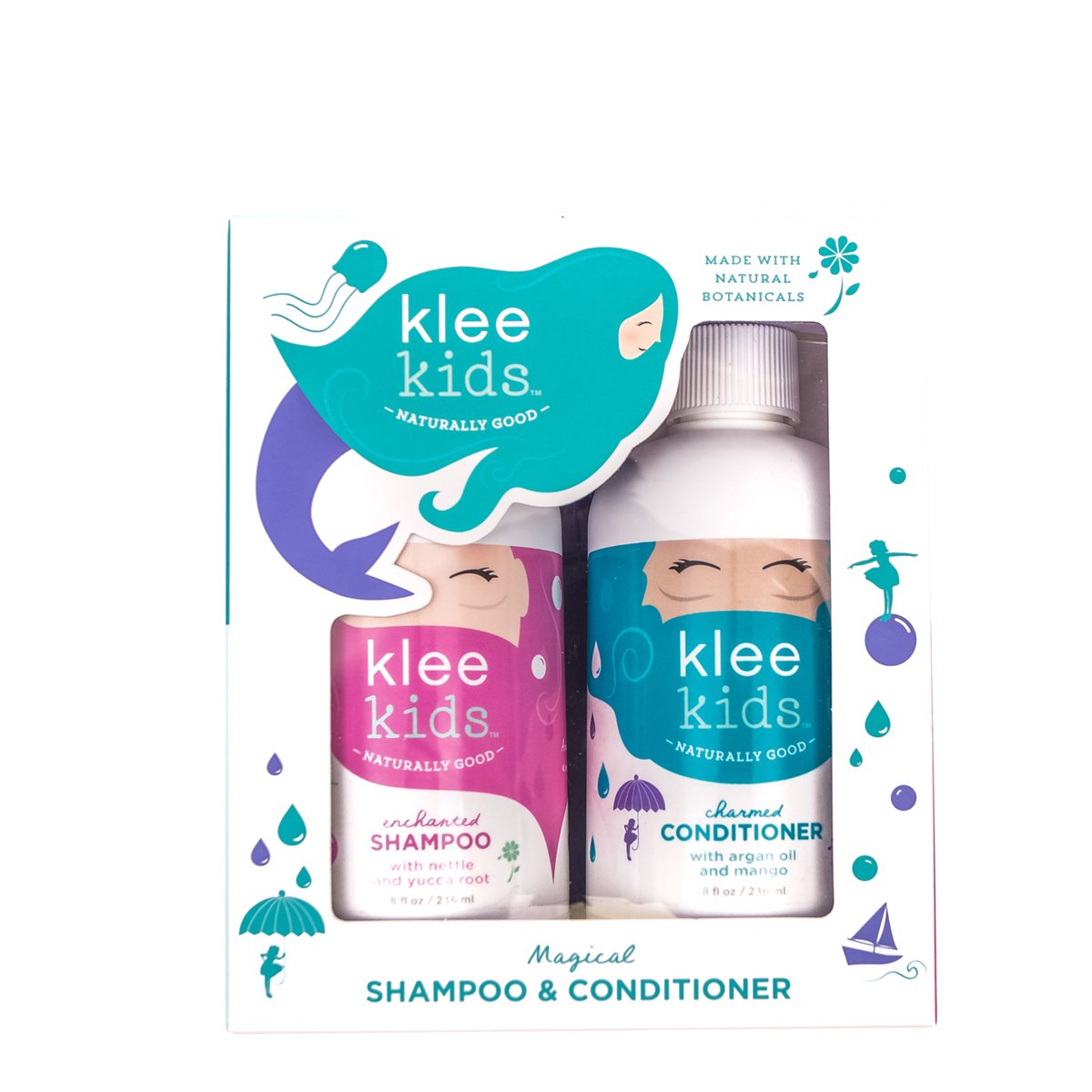 Klee Naturals Klee Kids Enchanted Shampoo bottle for gentle cleansing with lavender and citrus