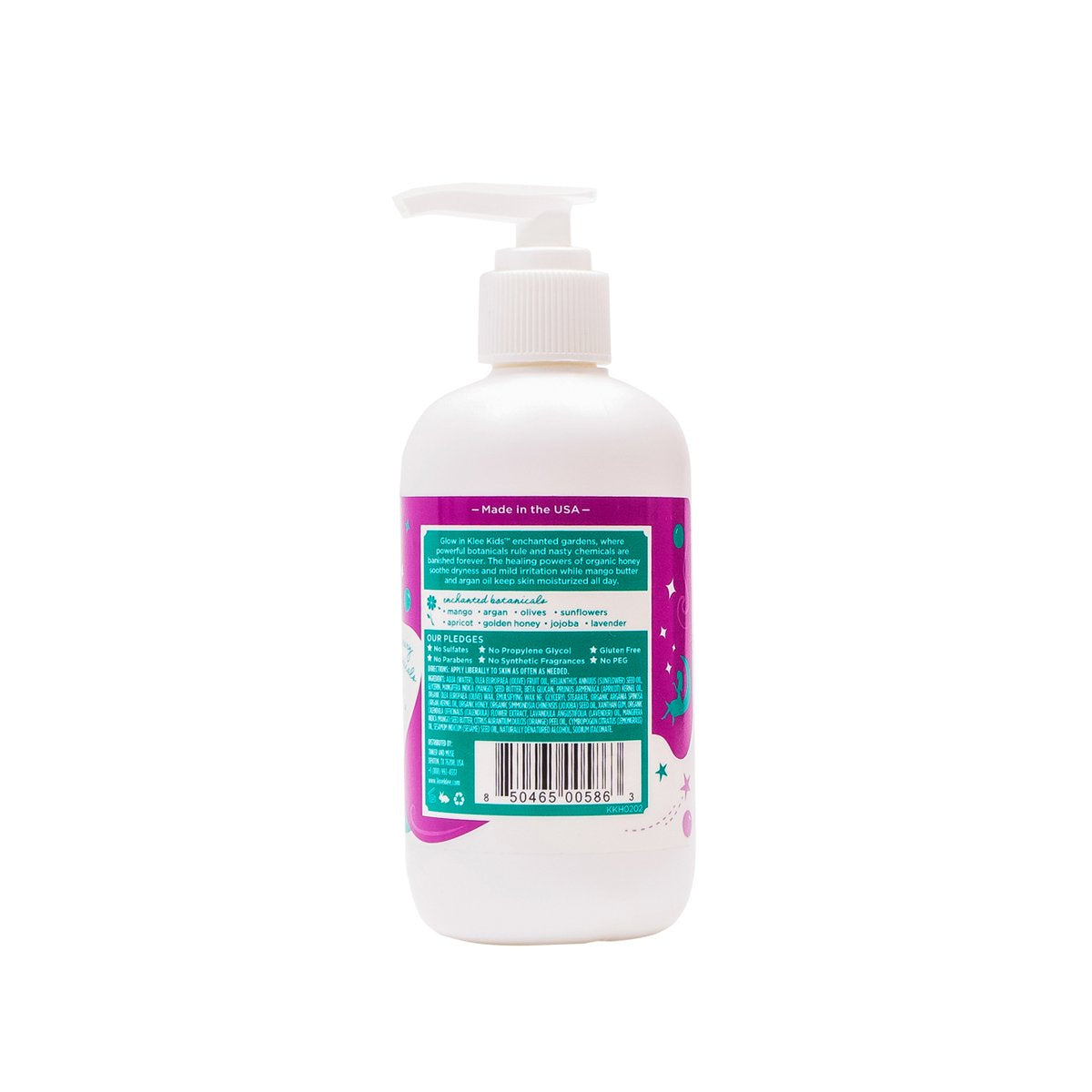 Klee Naturals Luna Star bottle featuring honey for soothing dryness in kids' skin