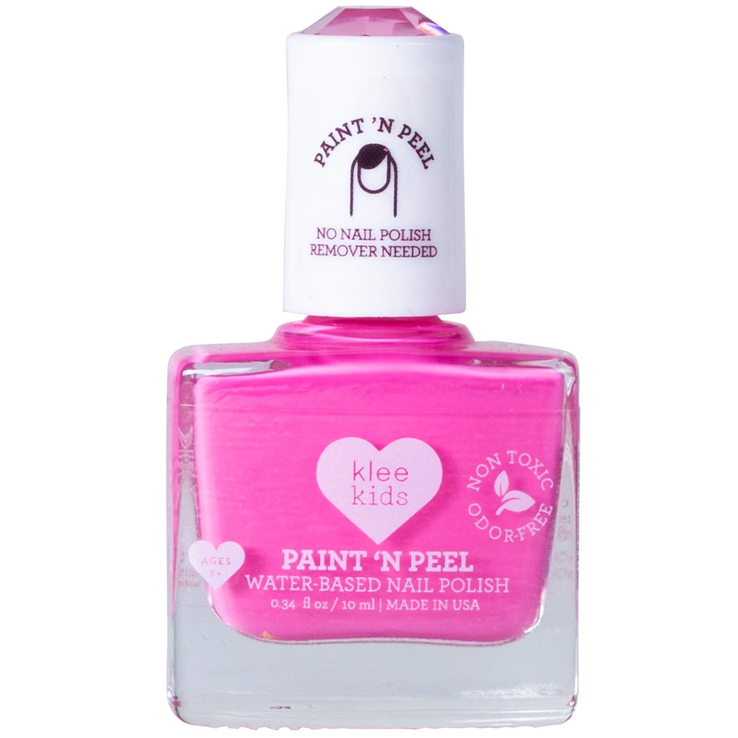 Klee Naturals Starry Sky Kiss Little Rock bottle shows bright color and peelable formula.