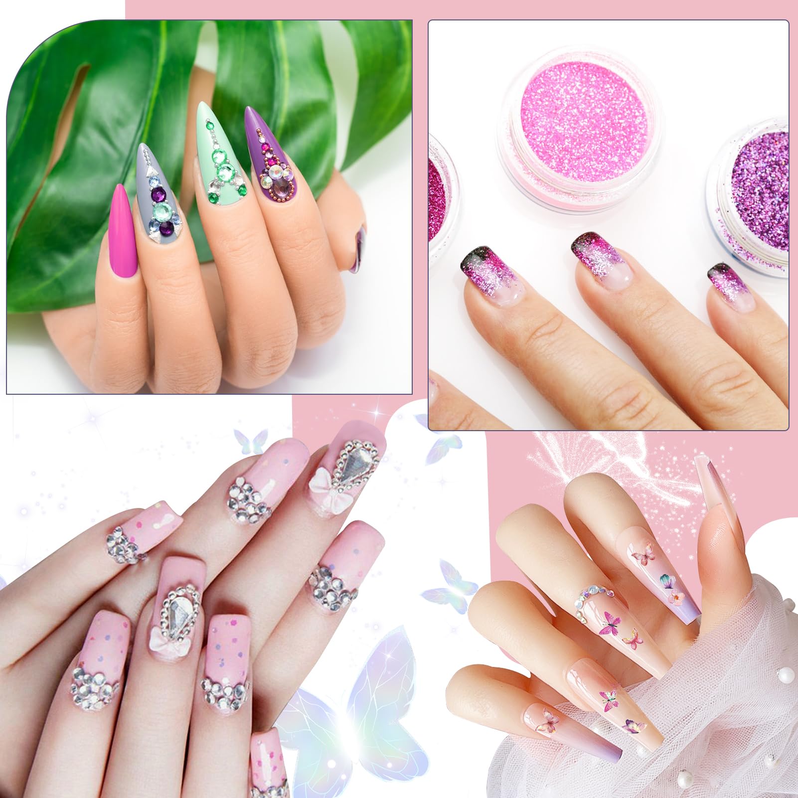 Klemon nail art brushes and pens set for detailed designs